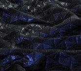 Violet padded jacquard