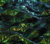 Green padded jacquard