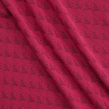 Fuxia geometric jacquard