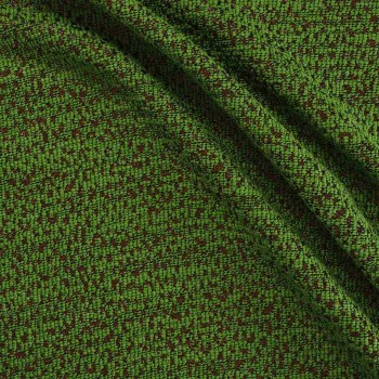 Green wool tweed