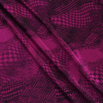 Jacquard geomÉtrico magenta