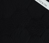 Black geometric jacquard