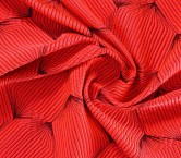 Acid orange geometric jacquard