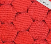 Acid orange geometric jacquard