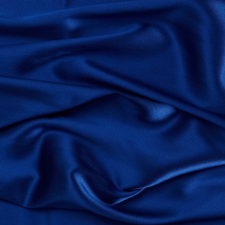 Blue ulises stretch silk satin
