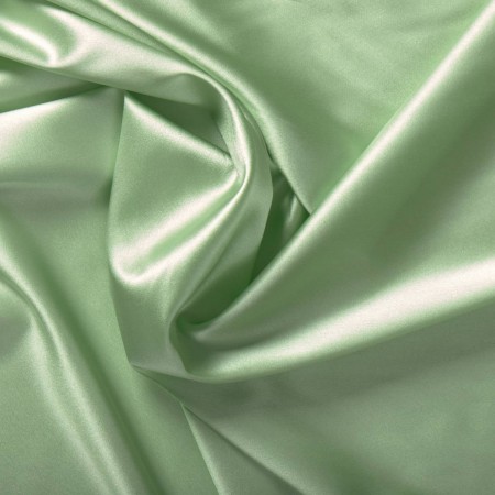 Green ulises stretch silk satin
