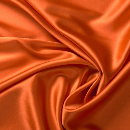Medium orange ulises stretch silk satin