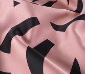 Pink geometric jacquard