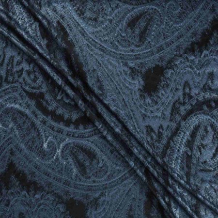 Blue jacquard with lamÉ