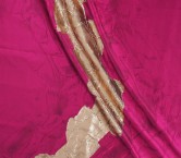 Fuxia relief jacquard lame