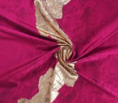 Fuxia relief jacquard lame