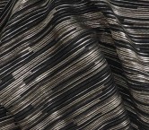 Plisado elastico negro oro