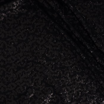 Black tweed with sequins