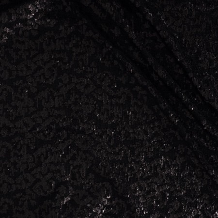 Black tweed with sequins