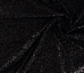 Black tweed with sequins