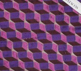 Lentejuelas diseño geométrico burdeos fuxia
