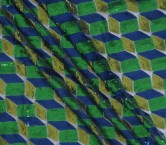 Lentejuelas diseño geométrico burdeos fuxia