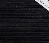 Terciopelo plisado glitter negro