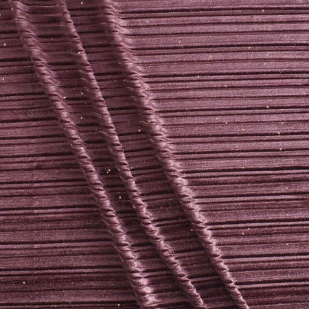 Violet glitter pleated velvet