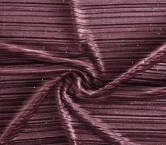 Violet glitter pleated velvet