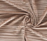 Beige glitter pleated velvet