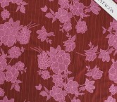 Bordado raya diplomática rojo rosa