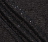 Tweed con lentejuelas y lamé negro