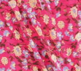 Blue flower embroidered tafetan