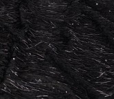 Canutillos con lentejuelas negro