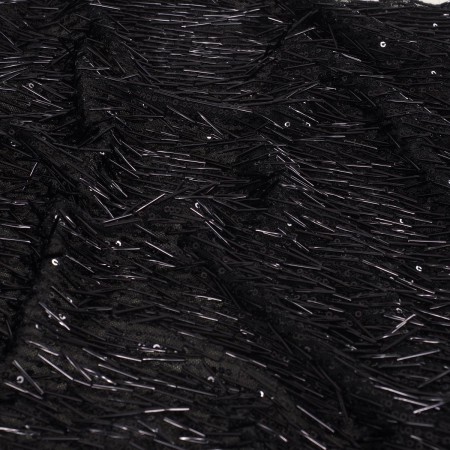 Canutillos con lentejuelas negro