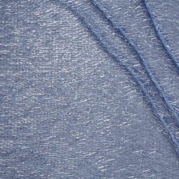 Canutillos con lentejuelas azul