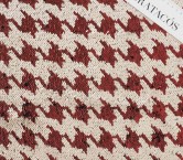 Beige red paillet pied de poule