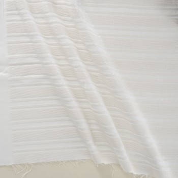 Lentejuelas rayas blanco