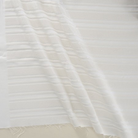 Lentejuelas rayas blanco