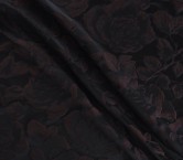 Jacquard cloqué floral azul marino