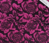Jacquard cloqué floral fuxia