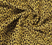 Mustard bouclé wool jacquard