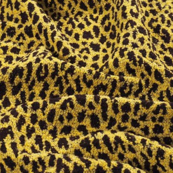 Jacquard lana mostaza