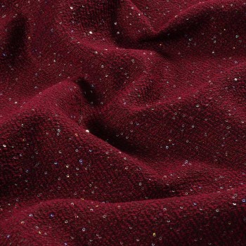 Bordeaux jacquard with paillette
