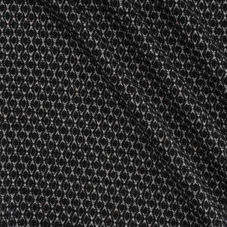 Jacquard geométrico lamé negro