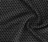 Jacquard geométrico lamé negro