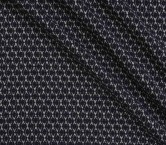 Jacquard geométrico lamé azul