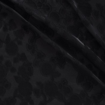 Black jacq. flowers fil coupé