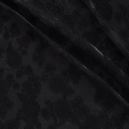 Black jacq. flowers fil coupé