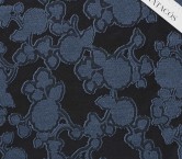 Blue jacq. flowers fil coupé