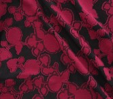 Magenta jacq. flowers fil coupé