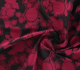 Magenta jacq. flowers fil coupé