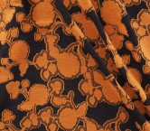 Jacq. flores fil coupé naranja