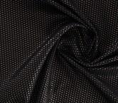 Jacquard hojas lamé negro