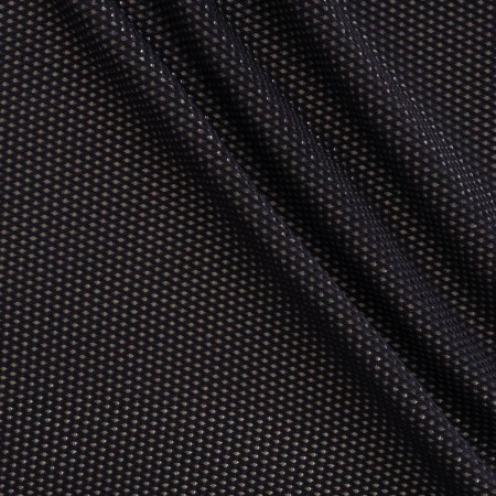Jacquard hojas lamé granate